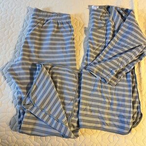 Lake Pajamas Stiped Blue Set
